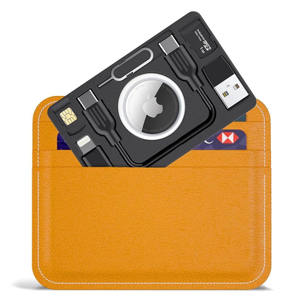Amazon.com: PZOZ Airtag Wallet Holder with USB C to